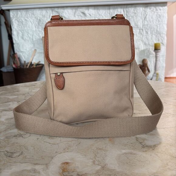 Fossil No. 054 The Original Premium Bag Canvas & Leather Organizer - Picture 4 of 14